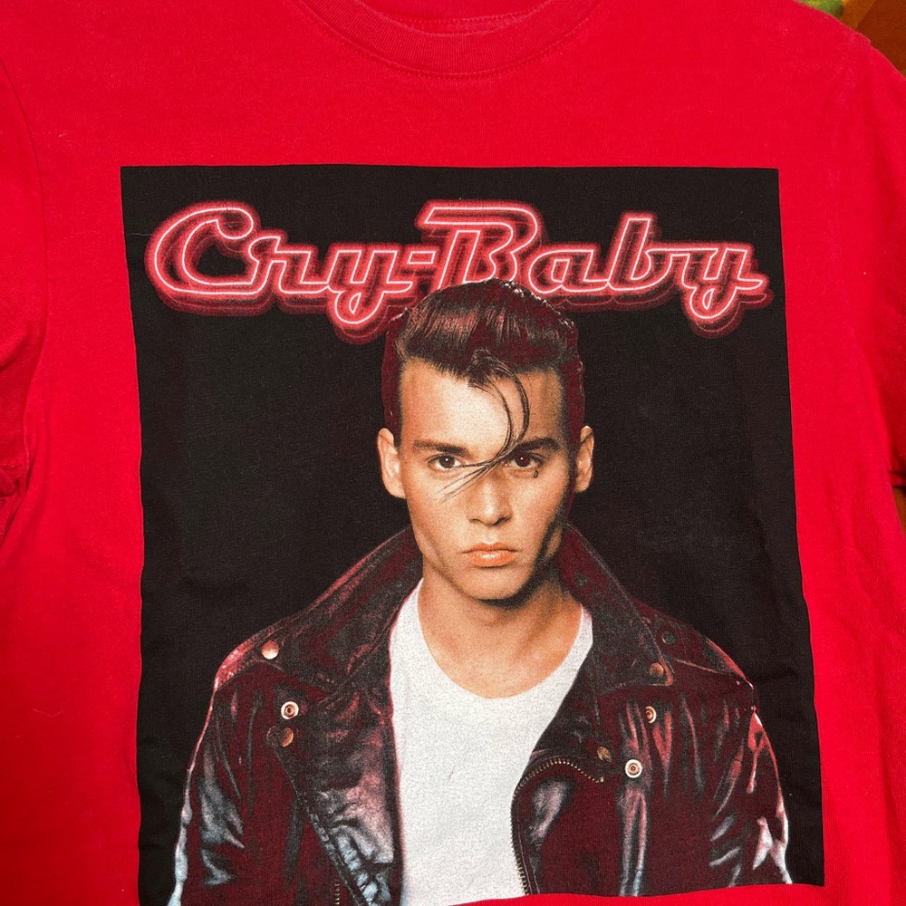 Johnny Depp Crybaby Red Tee Shirt Size Small - Picture 4 of 10